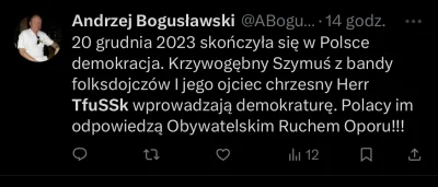 sznioo - #bekaztwitterowychprawakow

Andrzej zapowiada powstanie Demokratycznego Ruch...