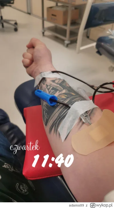 adamx89 - 35 731 - 450 = 35 281
Data donacji - 27.11.2025
Rodzaj donacji - krew pełna...