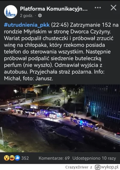 CrazyxDriver - Ja pierdziele co się z tym miastem dzieje
#krakow #szury #plaskaziemia...