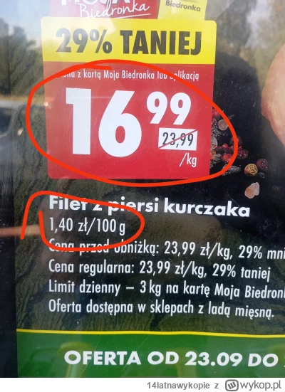 14latnawykopie - Jakim cudem?
#biedronka