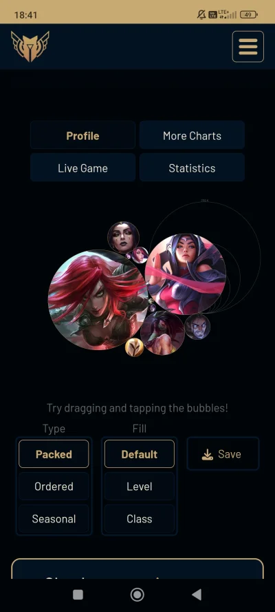 Styline - A u mnie to tak wygląda. Najlepiej mi idzie na Akali, bo mam średnia 8.4/5....