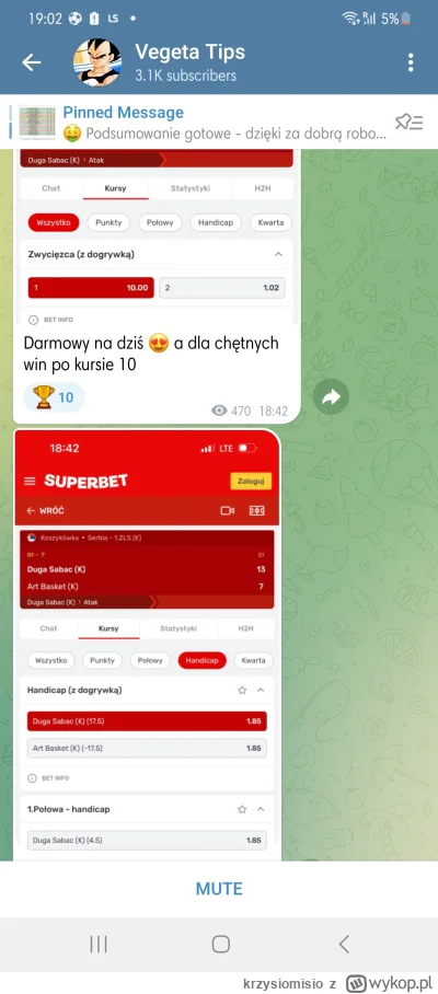 krzysiomisio - #bukmacherka

Gości na tych grupach to konkretnie przewiało ???????? k...