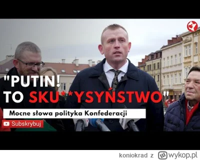 koniokrad - Nowy europoseł o Putinie. Fajne miny Grzegorza Brauna w tle
( ͡° ͜ʖ ͡°)
#...