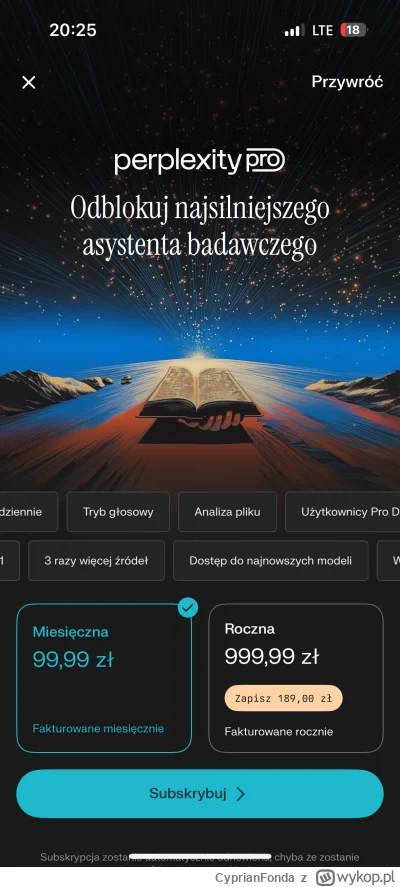 CyprianFonda - To cena to chyba nie najlepsza reklama AI ;)

#ai #perplexity