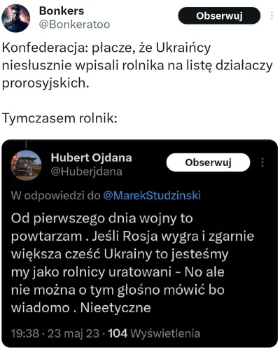 officer_K - Ciekawe dlaczego Ukraińcy go nie lubią, a k0nfiarze wręcz przeciwnie...

...