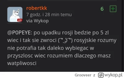 Grooveer - Ja rozumiem, że ktoś może być optymistą i wierzy, że Rosja przegra wojnę. ...