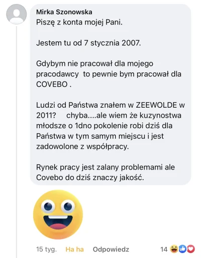 topanga - Przyznać się, kto taki śmieszek komentuje pod ogłoszeniem pracy w Covebo ( ...