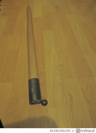 BLEBLEBLEX1 - @MnichBojowy: Mniejszy 82 cm  38x36 mm  już nabity i mam podkładki ale ...