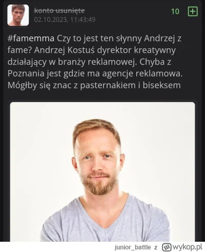 junior_battle - Czyli zadbany dalej spiskuje z Andrzejem z fame #famemma