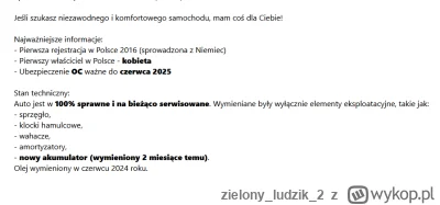 zielonyludzik2 - @bor123: dla niektórych to jakiś atut podwyższający cenę auta