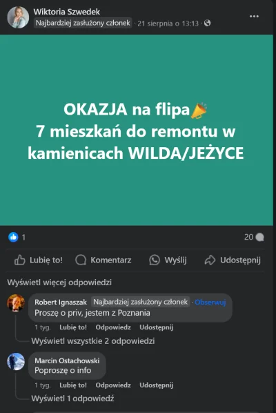 pszenica_konsumpcyjna - #nieruchomosci 

sprzeda Ci swoje flipy a mogła na nich zarob...