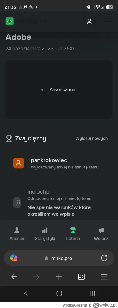 WodkaGrejfrut - @pankrokowiec zapraszam na pw