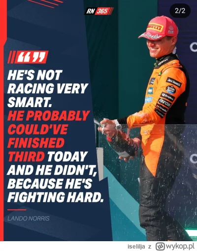 iselilja - #f1 eksperta to aż miło posłuchać (:

Lando o Maxie jak coś.