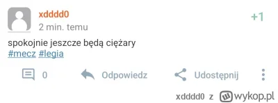xdddd0 - no to zapraszam na #ciężary 
#mecz #legia