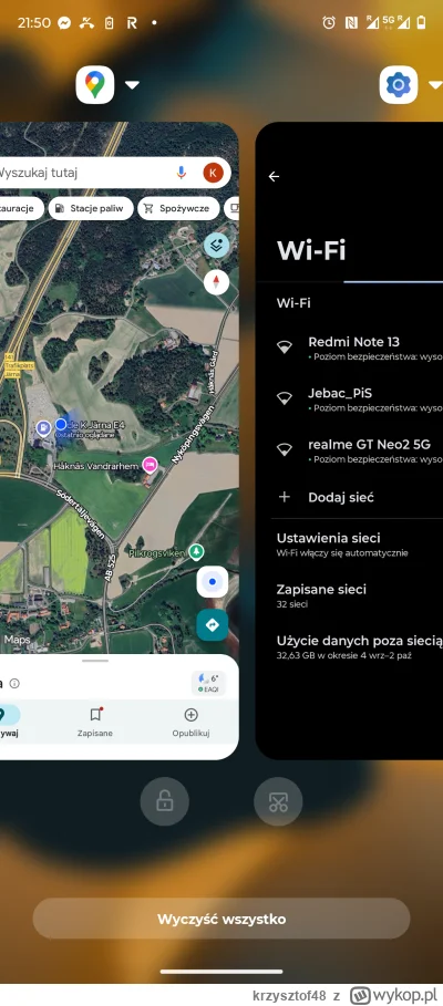krzysztof48 - Stoję gdzieś pod Sztokholmem i chciałem połączyć się na stacji paliw z ...