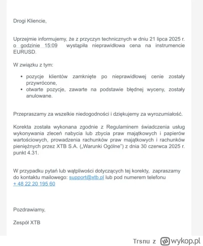 Trsnu - Czy to się często zdarza?
#xtb #gielda