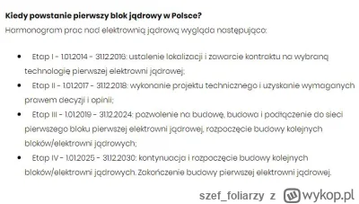 szef_foliarzy - Nie o rok, tylko o 5-7 lat. Wg. pierwotnego harmonogramu wybór lokali...
