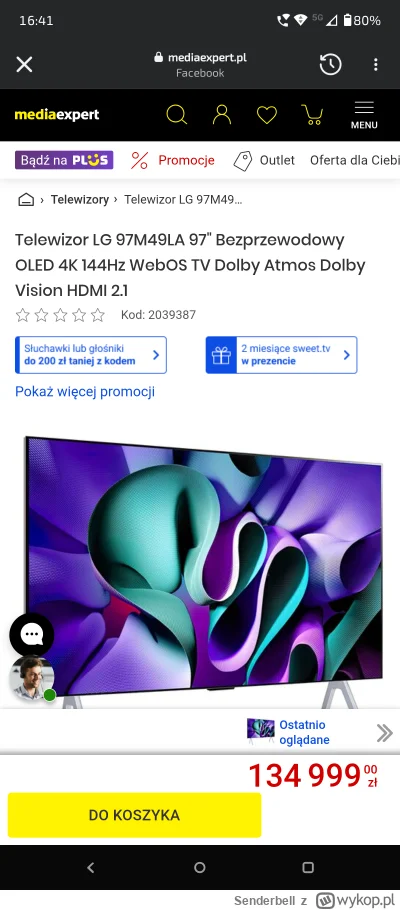 Senderbell - Kurcze, drogie te #telewizory w #mediaexpert 
Ciekawe dlaczego nie ma ża...