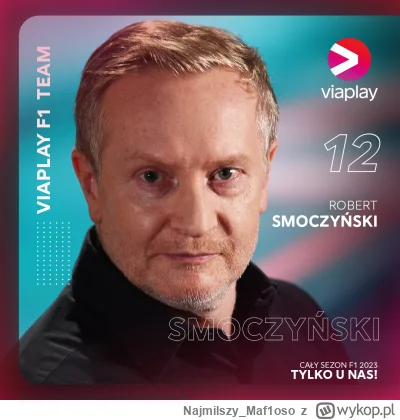 Najmilszy_Maf1oso - Smoczyńskie czadzisko wjechało w #viaplay jak w Przpustnicę.
#f1