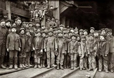 cheeseandonion - "Breaker boys," most 8–12, who worked 60-hour weeks breaking coal wh...
