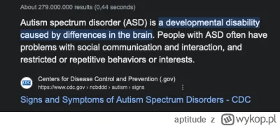 aptitude - Oglądam sobie serial, mówią o ASD, za bardzo nie wiem co to, więc wygooglo...