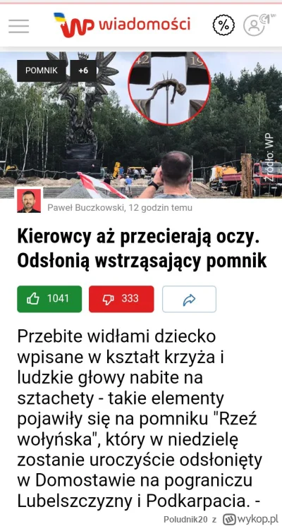 Poludnik20 - O pomniku w Wikipedii po polsku TUTAJ. Tekst z WP skąd jest screen TUTAJ...