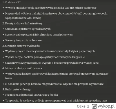 Oake - czytalem na ten temat duzo razy, ale dalej tego nie ogarniam: dlaczego ceny eb...