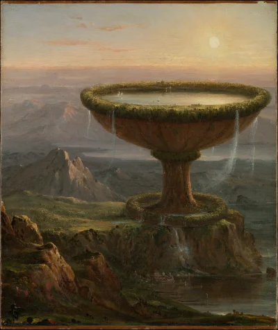 Loskamilos1 - "The Titan's Goblet", Thomas Cole, obraz wykonany w 1833 roku.

#necrob...