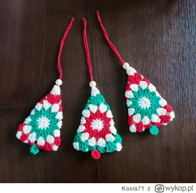 Kasia71 - Zawieszki na choinkę :) #kasiaszydelkuje #handmade #rekodzielo #swieta #chw...
