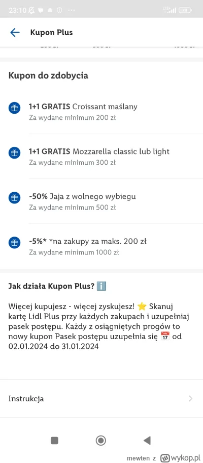 mewten - #lidl  trochę p------o Lidl z tymi kuponami, w biedrze raz za nic dostałem 2...