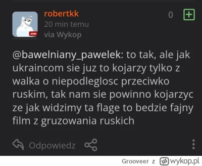 Grooveer - Robert daje dobrą radę jakie podejście powinniśmy mieć do flag banderowski...