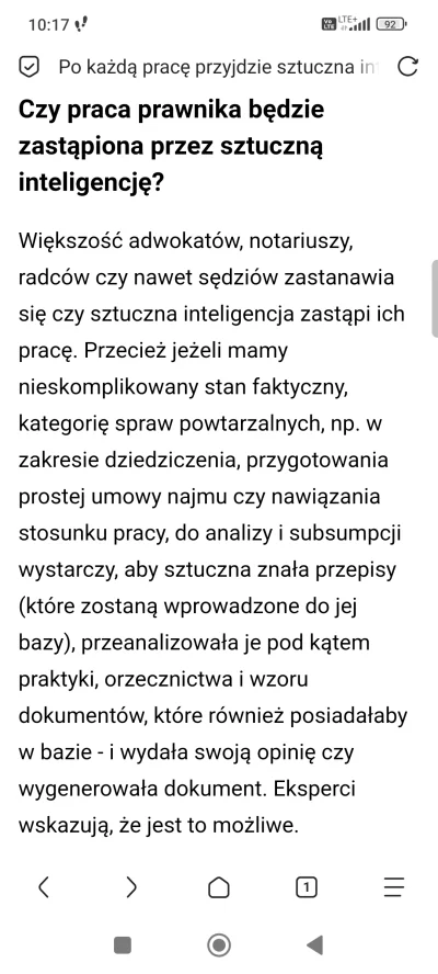 Milo900 - W sumie ma to sens, bo praca prawnika opiera się najczęściej na po prostu p...