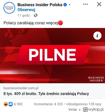 Vedar - nie tak źle w tej Polsce  

#PILNE #zarobki #polska