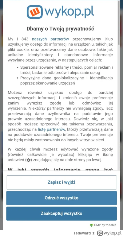 Tedeward - Białek ty ośla dupo, na tę twoją osraną stronkę nie da się nawet wejść, bo...