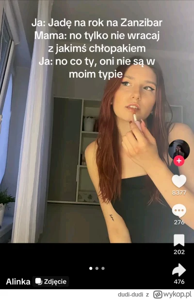 dudi-dudi - Alinka, dla m#rz##a witaminka (｡◕‿‿◕｡)
Obietnica Alinki w kom.

#polka #l...