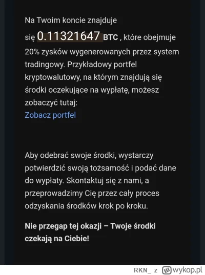 RKN_ - #scam #kryptowaluty #finanse 
Co to za g*wno? Mają mój telefon i maila 

CoinM...