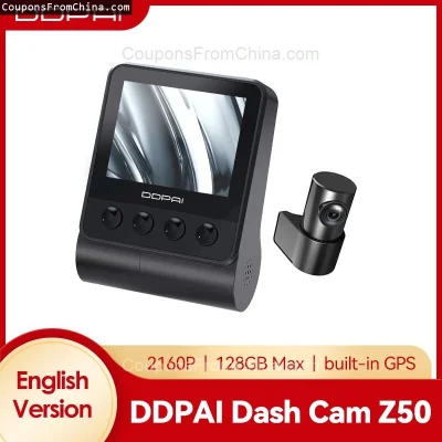 n____S - ❗ DDpai Z50 GPS Dual Front Rear Car Dash Cam 2160P
〽️ Cena: 135.99 USD (dotą...