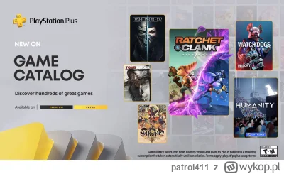 patrol411 - Playstation plus extra i premium na maj:

Extra:
- Ratchet & Clank: Rift ...