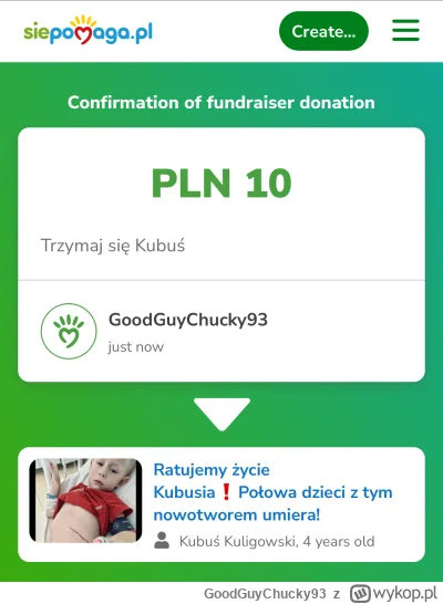 GoodGuyChucky93 - Potwierdzenie mojej wpłaty na zachętę oraz aktualna lista plisujący...