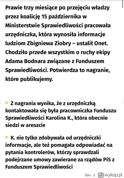 Sin- - No i teraz siedzi z koleżanką w areszcie. A taka pewna siebie była na tych nag...