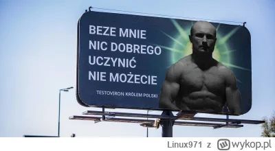 Linux971 - Fajny billboard dziś trafiłem na spacerze #heheszki #testoviron