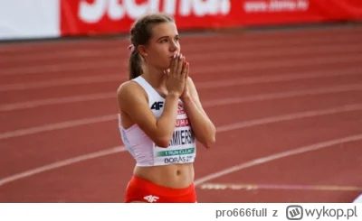 pro666full - Klaudia Kazimierska po awansie do półfinału na 1500m w swoim debiucie ol...