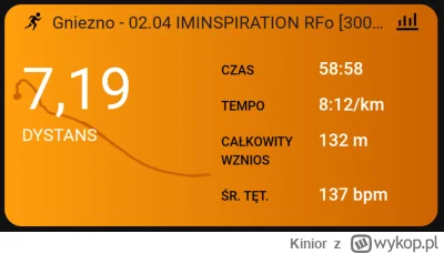 Kinior - 119 818,06 - 7,20 = 119 810,86

Niedzielne podbiegi. Można iść na obiad :)

...