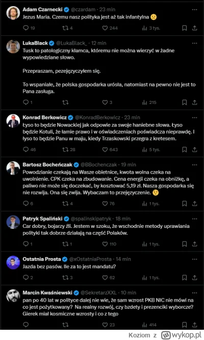 Koziom - Tusek wrzucił tweeta podpisany jako "I co? Łyso wam?" i opowiadał, że polska...