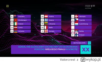 Valorcrest - #eurowizja 
Można glosować