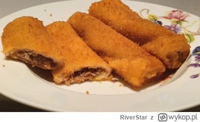 RiverStar - Boczek będzie później, więc krokiety z biedry dla atencji xd  #jedzzwykop...