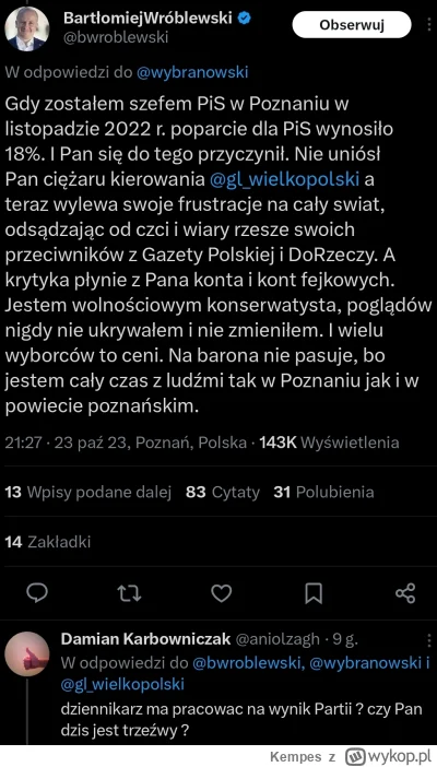 Kempes - #polityka #bekazpisu #bekazlewactwa #polska #pis #dobrazmiana #poznan 

Poli...