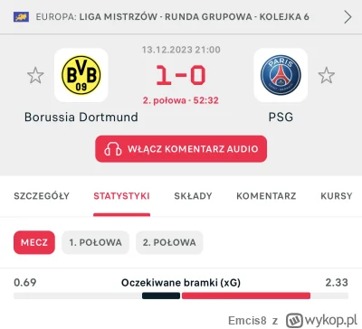 Emcis8 - #mecz XG jak z FMa