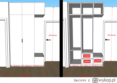 becvvv - Zaprojektowałem meble do stolarza. Myślicie, że jest ok? Pierwszy raz się za...