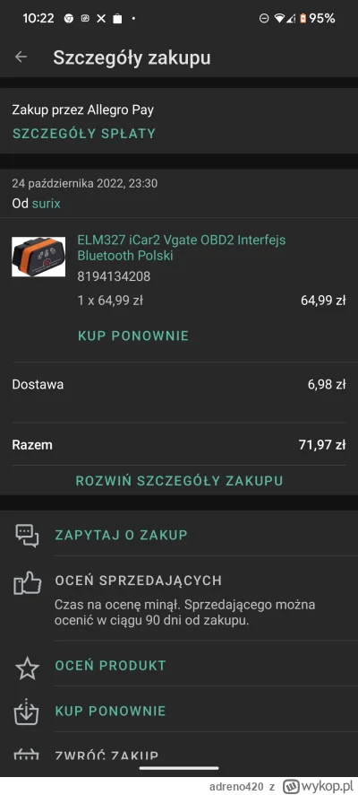 adreno420 - @------ spokojnie wszystko pod kontrolo kierowniku, rano nie bedzie po ty...